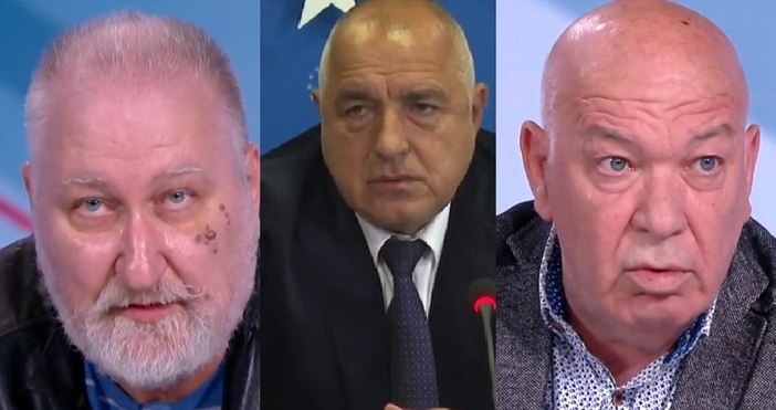Журналистите и политически коментатори Йово Николов и Иван Стамболов Сула