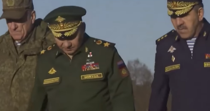 Руският министър на отбраната Сергей Шойгу провери предния пункт за управление на