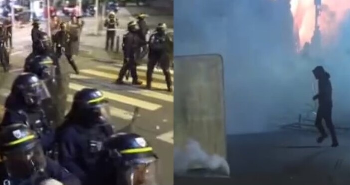 кадри БНТПочти 700 души са арестувани при сблъсъци между протестиращи
