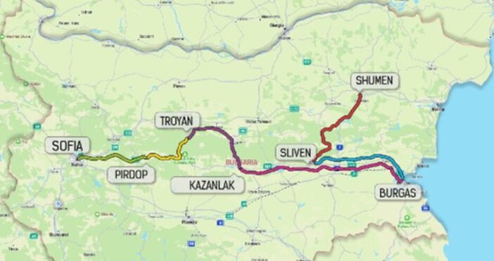Карта: bgcf.bgКолоездачната обиколка на България ще бъде излъчвана пряко онлайн.