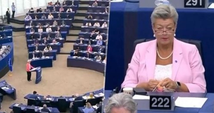 Европейският комисар по вътрешните работи Илва Йохансон беше заснета да