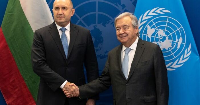 Президентът Румен Радев се срещна с генералния секретар на ООН