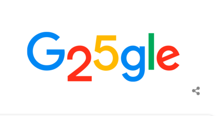 Гугъл празнува своята 25-годишнина и по този повод екипът на компанията създаде забавен