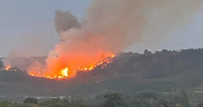 Пожар обхвана гориста местност край град Бяла Инцидентът е възникнал