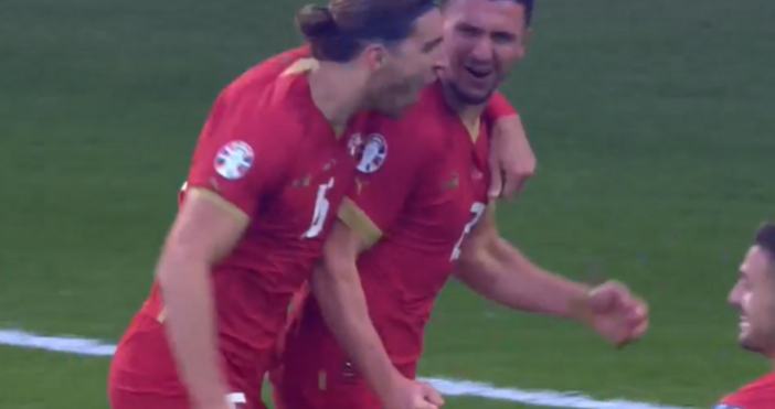 Стопкадри БНТСърбия води на България с 1 0 след първото полувреме на