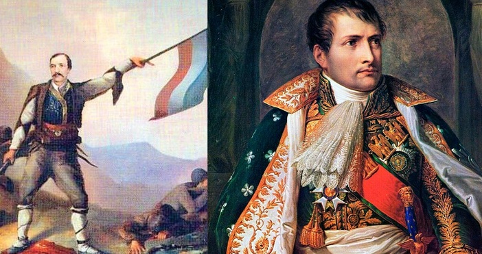 Георги Сава Раковски вляво твърди че император Наполеон Бонапарт е