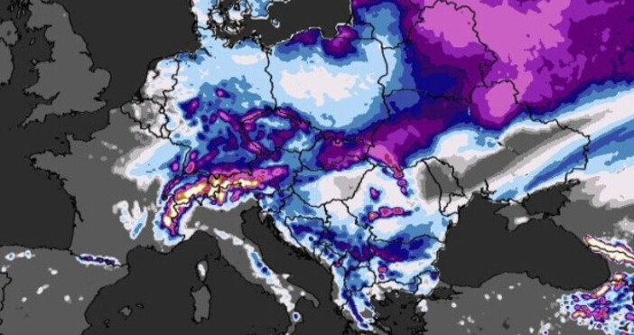 схема Метео БалкансНова снежна обстановка се очаква у нас още в