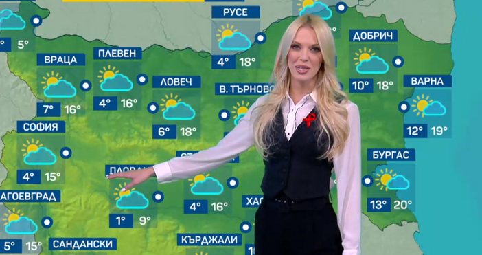 Снимки БТВНатали Трифонова обяви че времето се разваля През следващото денонощие