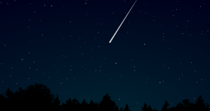 илюстративнаКъм 22 52 ч на 09 12 2023г беше забелязан ярък метеор
