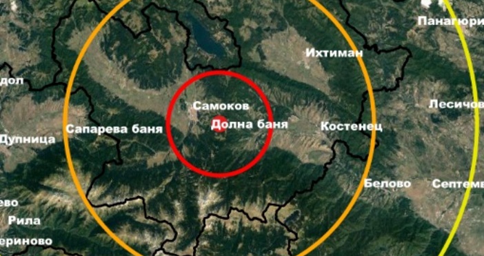 Земетресение с магнитуд 2.6 по Рихтер е регистрирано в района на Самоков,