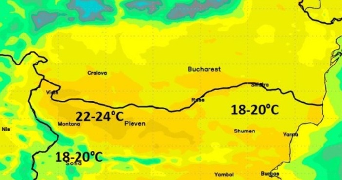 България днес ще стане свидетел на незапомнено високи температури за