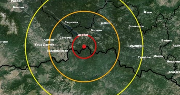 Земетресение с магнитуд 2 8 е регистрирано тази сутрин в района
