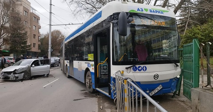 Инцидент с автобус на градския транспорт във Варна Той се