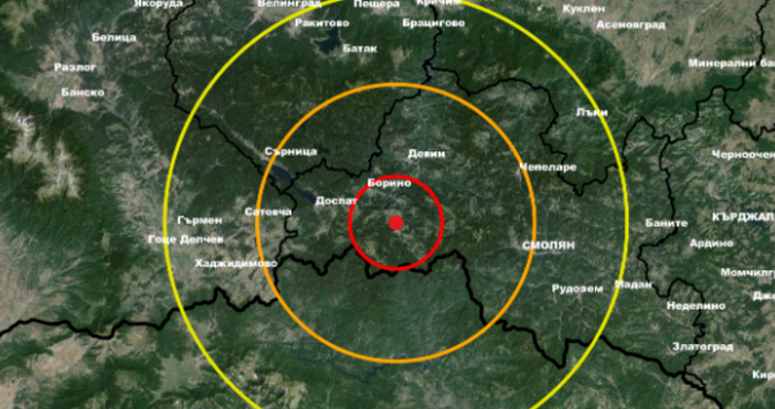 Земетресение с магнитуд от 2 7 е регистрирано в района на