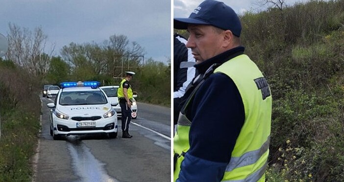 Снимки ФБЖена благодари на полицаи за оказана помощ на пътя  Бургазлийката