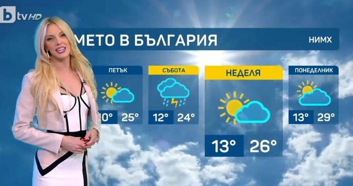  Синоптичката на БТВ Натали Трифонова каза какво време ни очаква