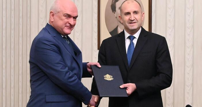 Служебният премиер Димитър Главчев е на среща с президента Румен