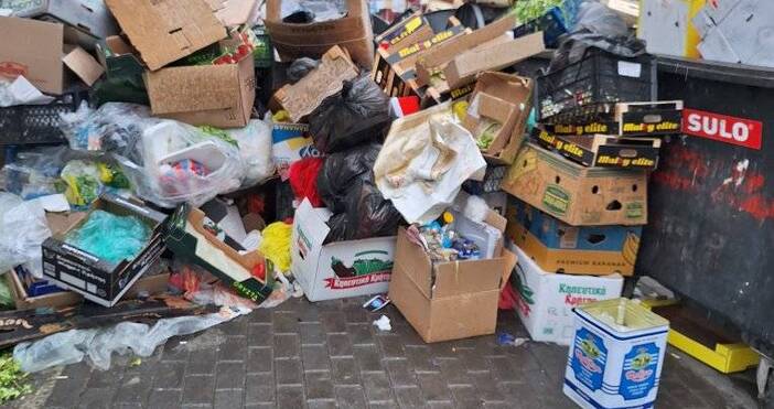 Безобразно е положението с изхвърлянето на боклука край Кооперативния пазар Огромни