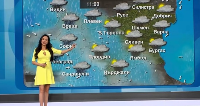 Синоптичката на Нова телевизия Лора Георгиева предупреди за сериозни дъждове
