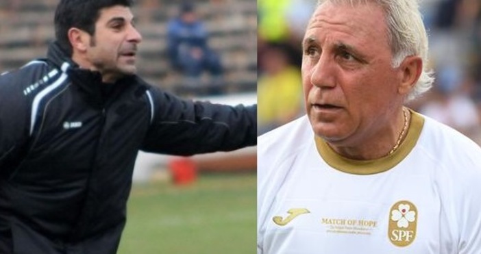 Президентът на Българския футболен съюз Георги Иванов и легендарният Христо