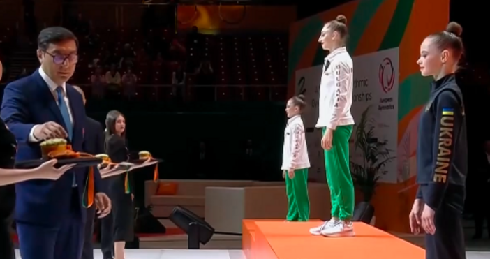 България блесна на Европейското първенство по художествена гимнастика.Четири златни, два сребърни