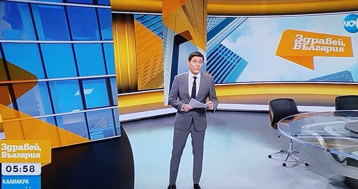 Водещият на сутрешния блок на Нова телевизия Виктор Николаев остана