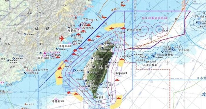 Тайван съобщи че е забелязал 21 китайски военни самолета и