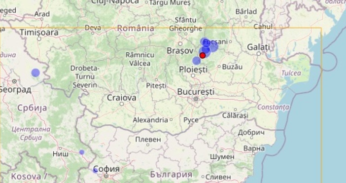 Земетресение с магнитуд 3 4 по Рихтер е регистрирано в Румъния рано