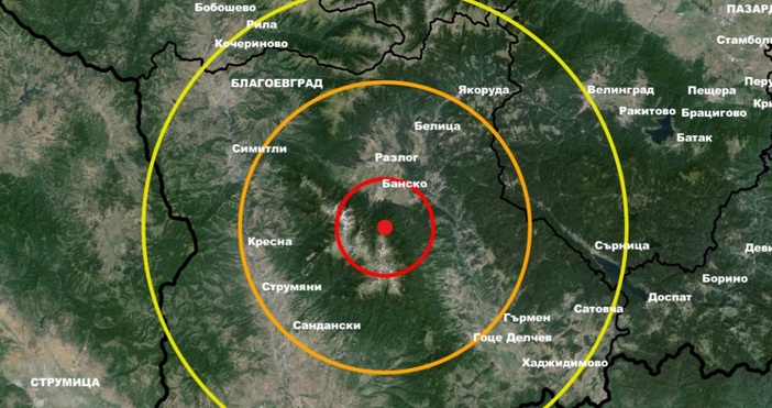 Леко земетресение бе регистрирано на територията на България.То е станало