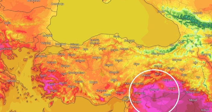 Турция е в плен на жегите които надхвърлят показателите от