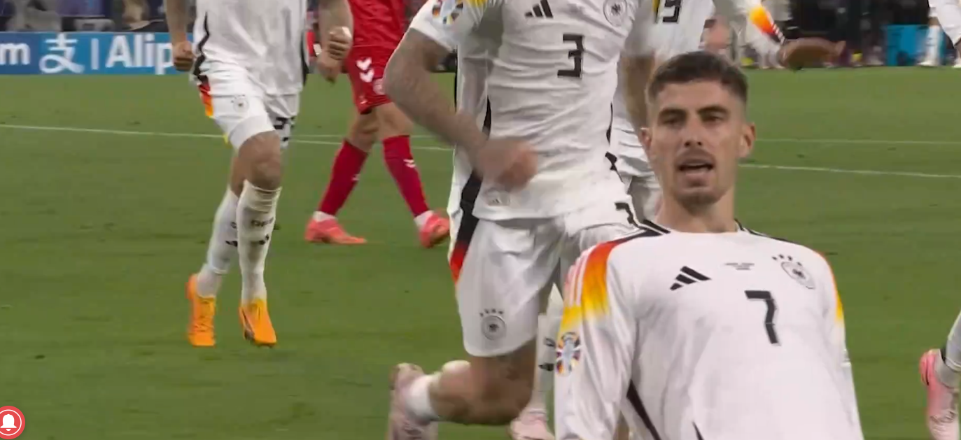Германия 2:0 Дания, гол на Мусиала