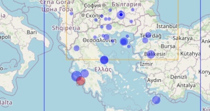 В 17 41 часа българско време силно земетресение регистрира геофизичният институт