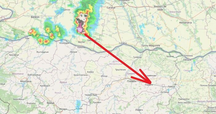 Очакват се силни пориви на вятъра достигащи до 100 км часМощна