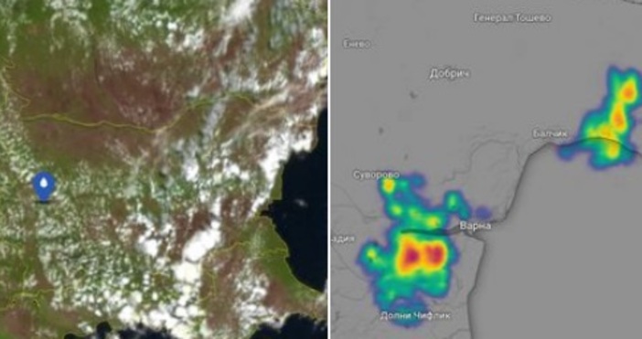 Сбъдна се прогнозата за лабилизация на времето в България Актуална сателитна