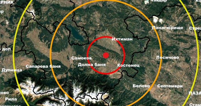 Слабо земетресение е регистрирано в 13 37 часа на 8