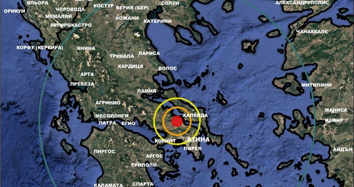 В 9 18 часа българско време силно земетресение в Гърция