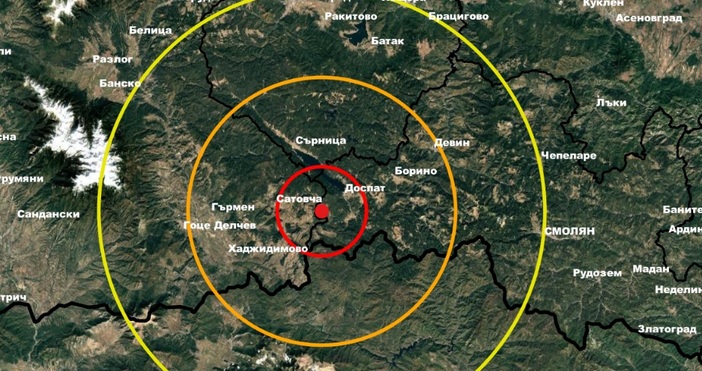 Земетресение е регистрирано в 8 12 часа тази сутрин в