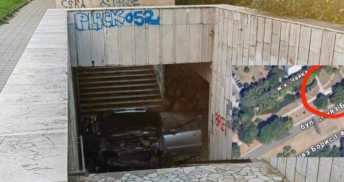 17 годишно момиче е паднало с колата си в подлеза между