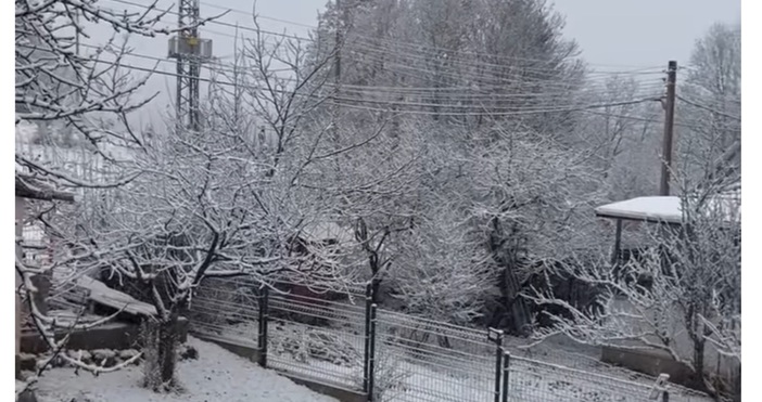 Част от България вече побеля В София все още няма снежна