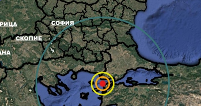 Земетресение с магнитуд 4 5 по Рихтер с епицентър в Турция