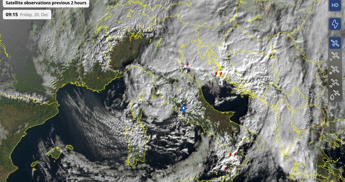 Синоптиците любители от Метео Балканс показаха първи сателитни карти на