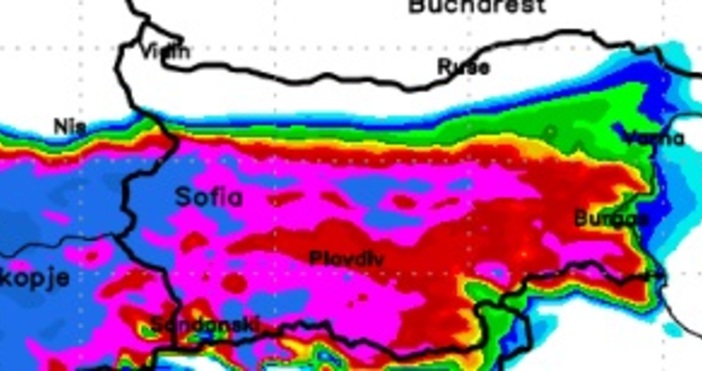 Много интересни карти пуснаха синоптиците любители от Метео Балканс Първата