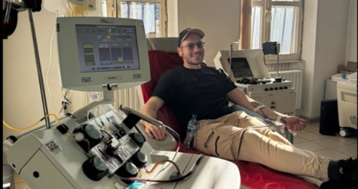 Николаос Цитиридис публикува интересна снимка от Центъра за кръводаряване в