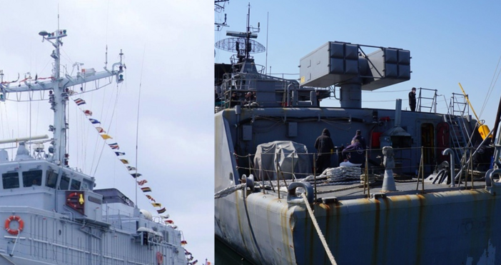 Екипажите на фрегата Верни и минен ловец Цибър отбелязаха 16