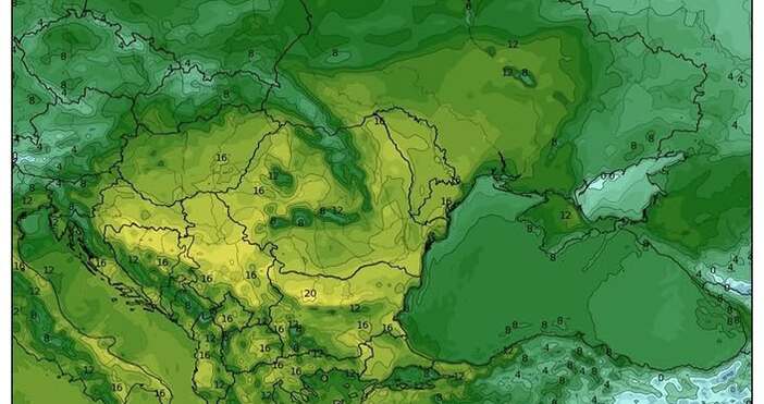 Метео Балканс пусна първа карта за очакваното затопляне След значителното застудяване