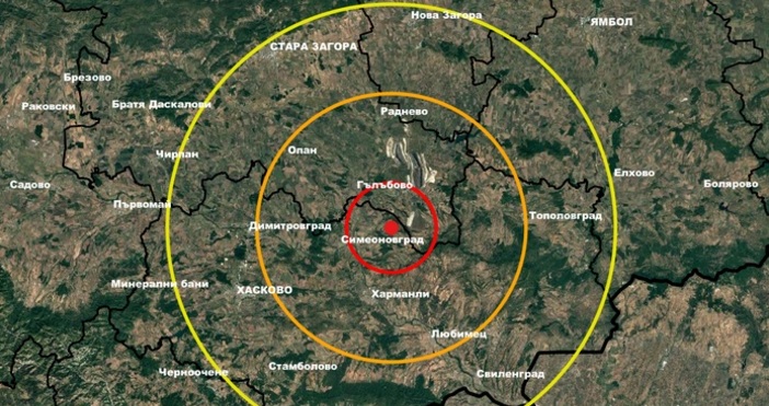 Земетресение с магнитуд от 2 1 е станало между Гълъбово обл