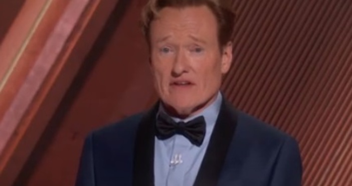 Водещият на наградите Оскар Конан О’Брайън направи завоалирана шега за