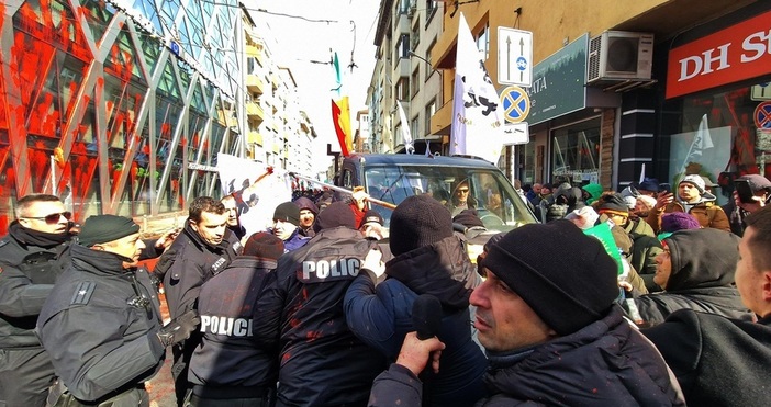 На 22 февруари по време на протеста на партия Възраждане