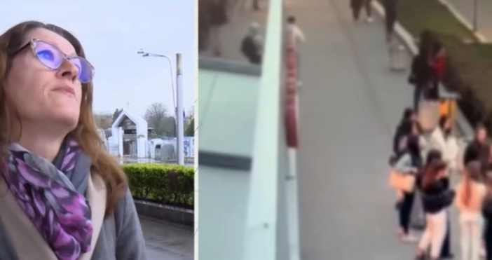 Стопкадри Нова ТвБой между ученички пред търговски център във Варна Майка