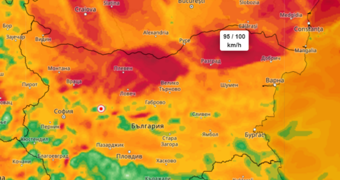 В четвъртък ще е истинско шоу съобщи Метео Балканс Силен вятър